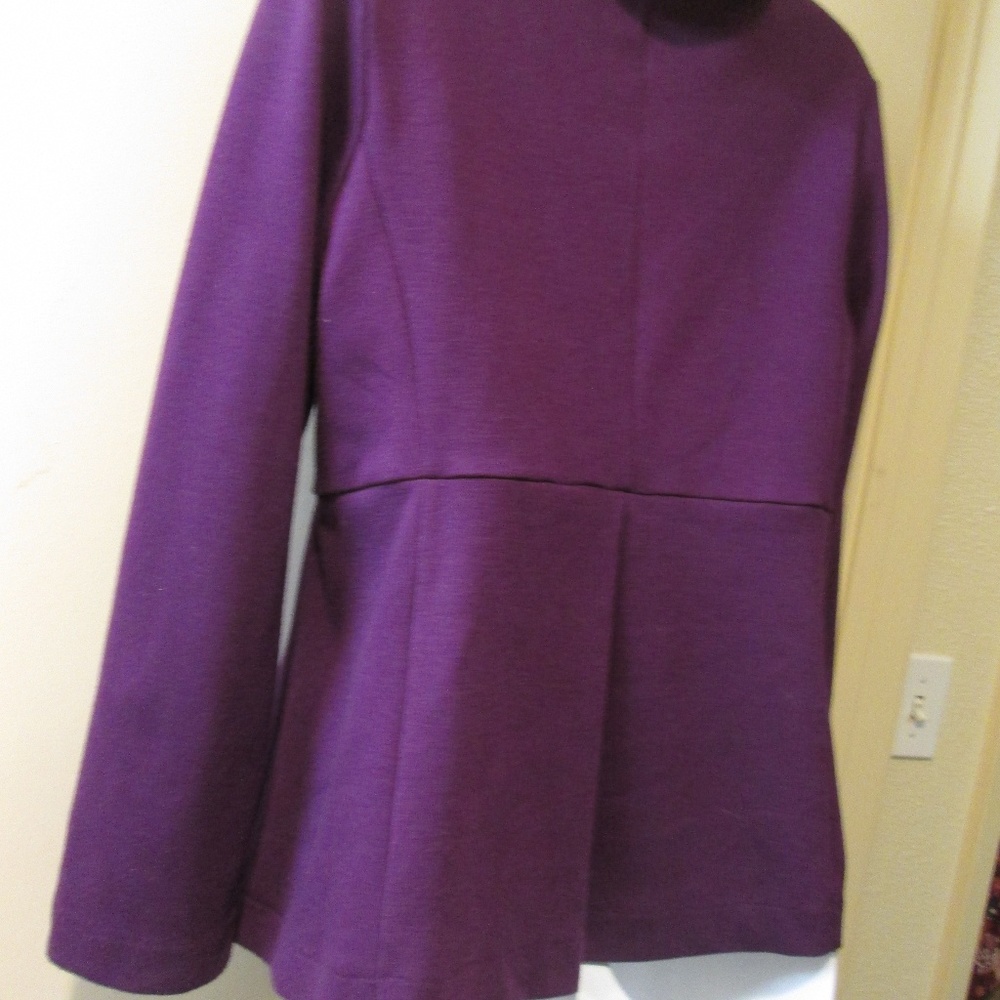 Notations Blazer/Jacket, Purple Size Medium, - image 3